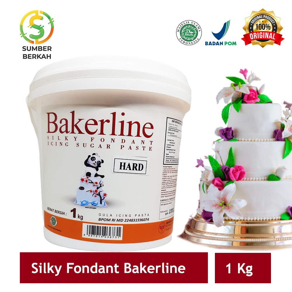 Icing Sugar Bakerline Silky Fondant Hard 1 kg