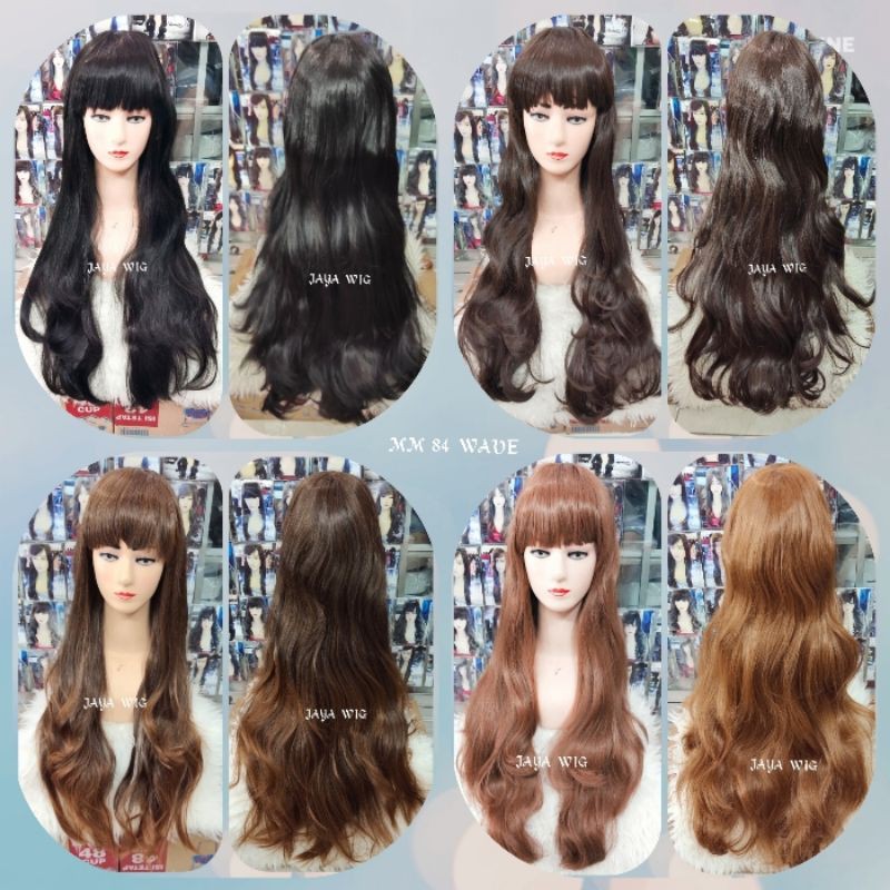 Wig Wave Panjang Rambut Palsu Wanita Model Gelombang