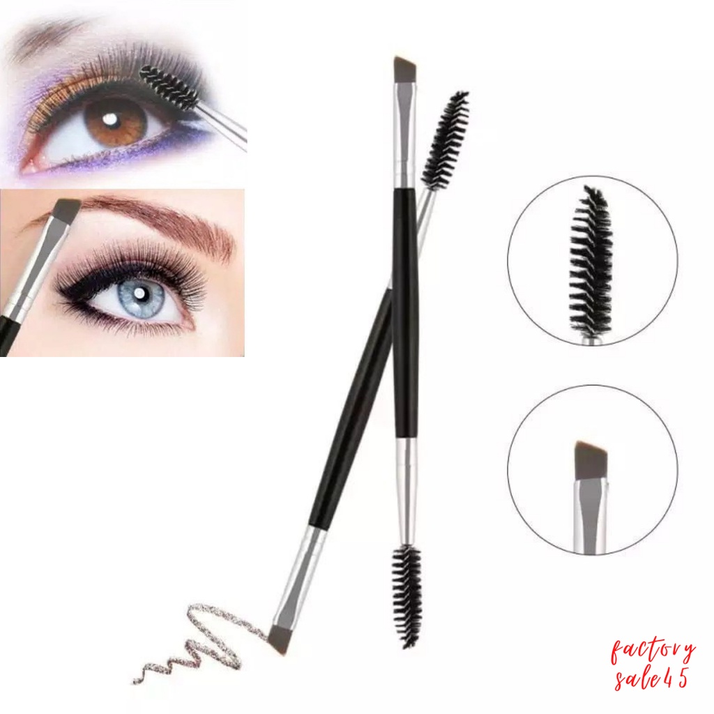 Kuas Alis 2 IN 1/ Double Eyebrow Brush Dengan Sikat Alis F061