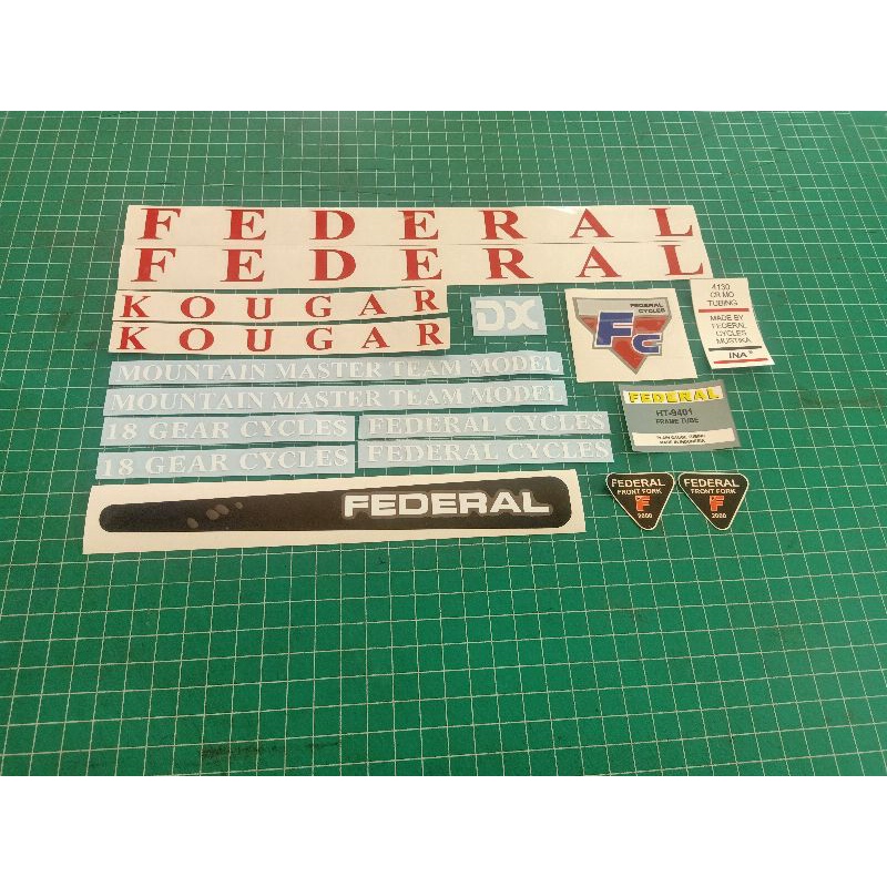 stiker sepeda federal kougar