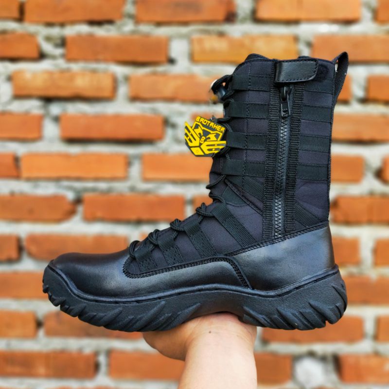 SEPATU PDL NINJA KOMANDO BROTRHER KULIT SAPI ASLI SEPATU PDL DINAS LAPANGAN TNI POLRI SECURITY SATPAM SEPATU BOOTS PRIA DAN WANITA