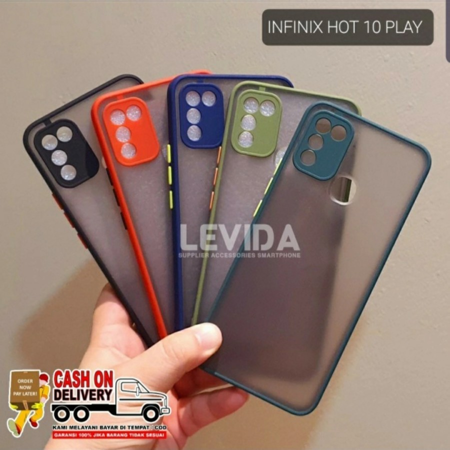 INFINIX HOT 10 PLAY Case Dove Matte Mychoice Transparan Slim  Case Fuze Macaron