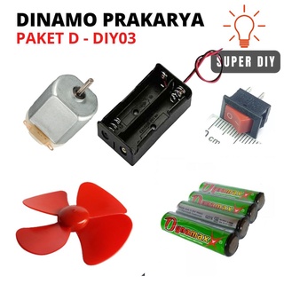 Jual DINAMO PRAKARYA DIY DC 3-5 VOLT / DINAMO TAMIYA / DINAMO KECIL ...