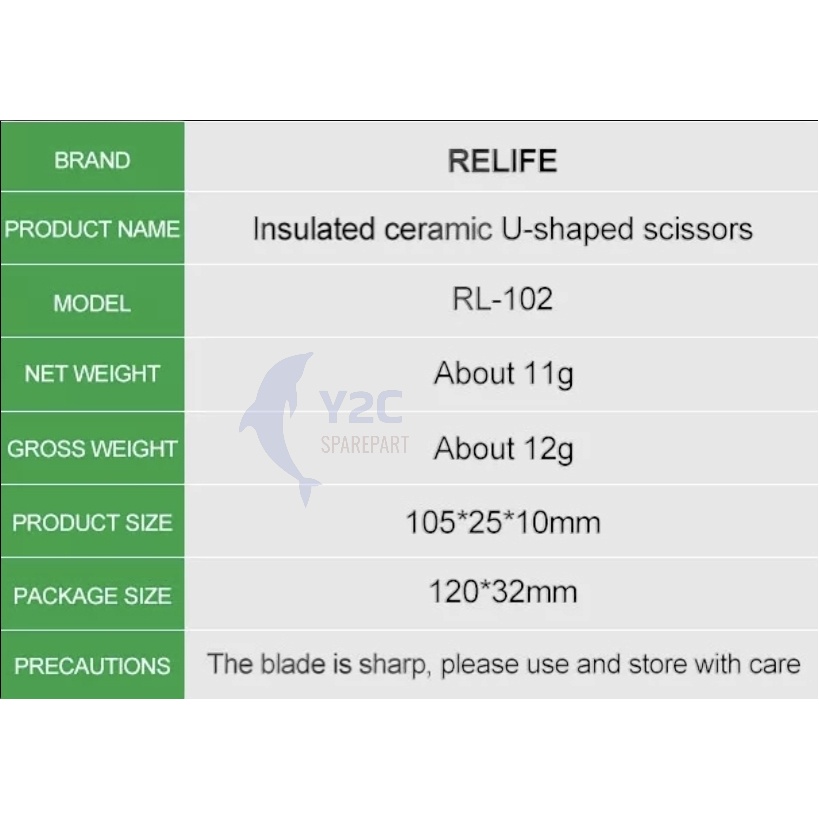 GUNTING KABEL FLEXI FLEXIBLE RELIFE RL-102 KERAMIK / ALAT SERVIS SERVICE HP