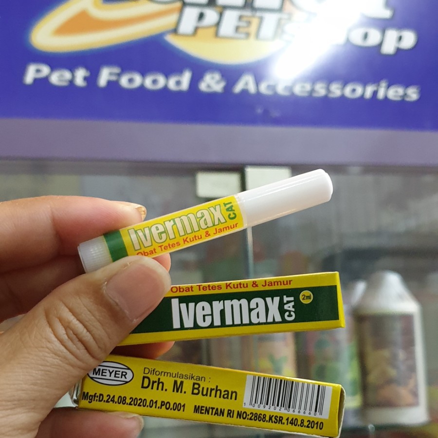 IVERMAX obat tetes kutu jamur scabies domodex kucing