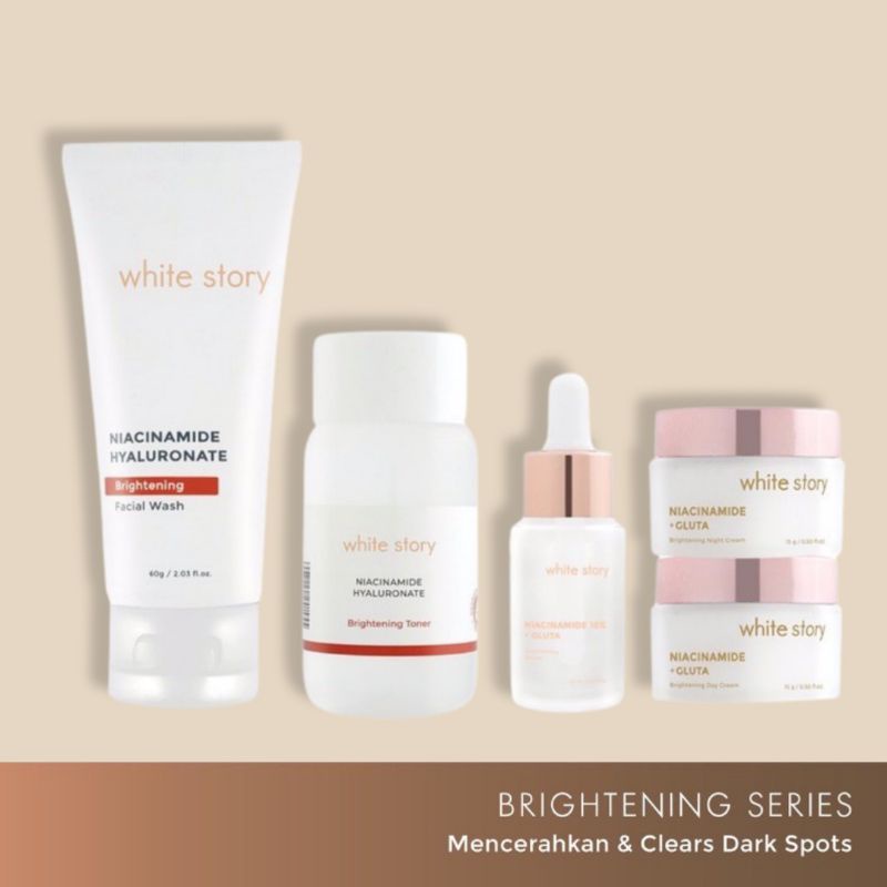 White Story - Paket Wajah Brightening &amp; Acne Serum Lengkap