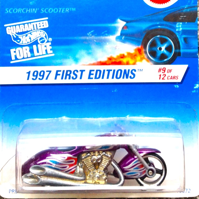 hot wheels 1997 first editions scorchin scooter