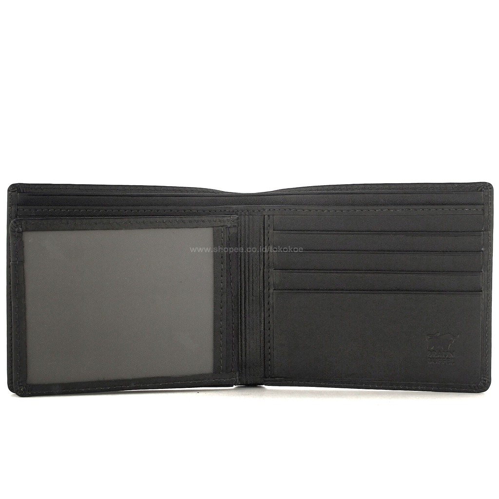 TOKOKOE - Dompet Pria model Tidur bahan Kulit Premium Dompet Lipat - BB 956 Black