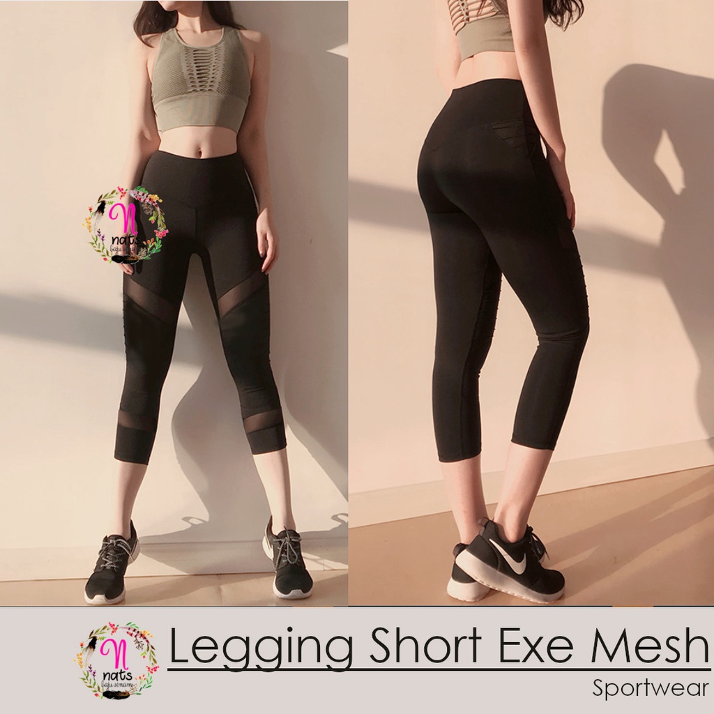 Leging zumba MOVEE EXE MESH celana senam murah celana gym wanita leging yoga murah bandung