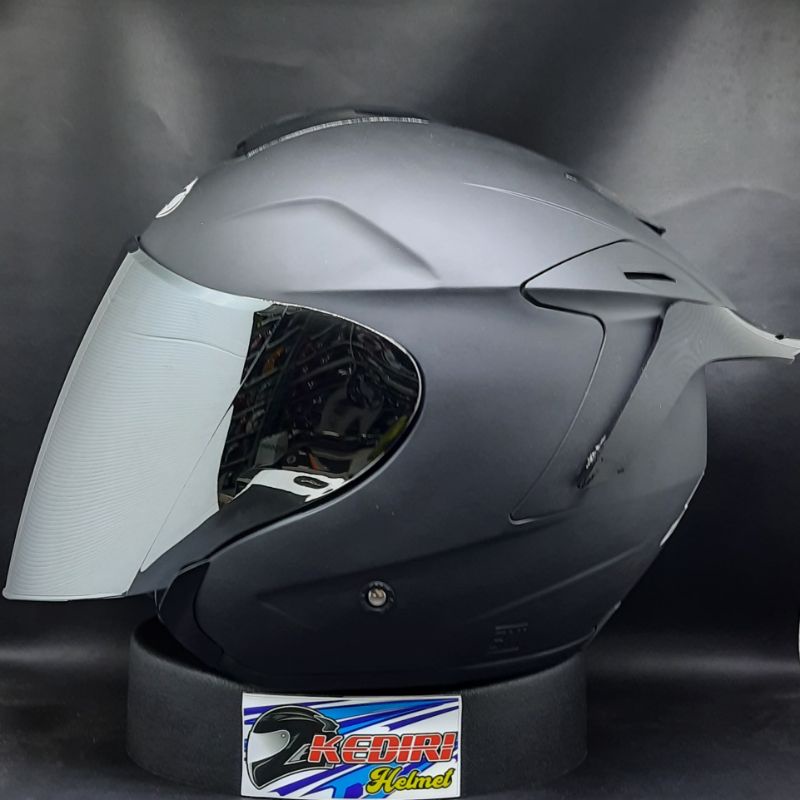 Helm INK DYNAMIC solid polos original putih hitam glossy dop gunmet paket ganteng-Paket doff silver