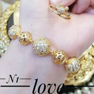 Xuping Set Gelang Dan Cincin Wanita L8372