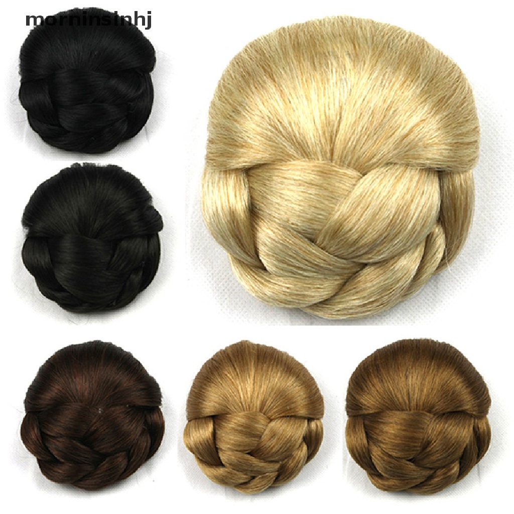 2017 Wig / Rambut Palsu Model Bun Chignon Messy Chignon Bahan Sintetis