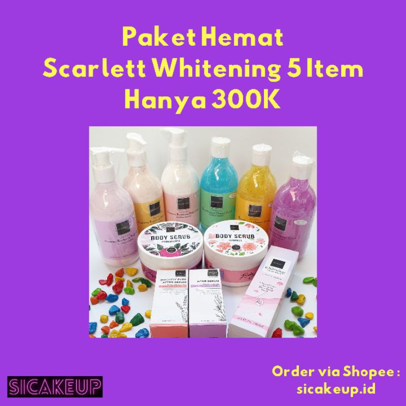 Scarlett Whitening Paket Hemat 5 Produk