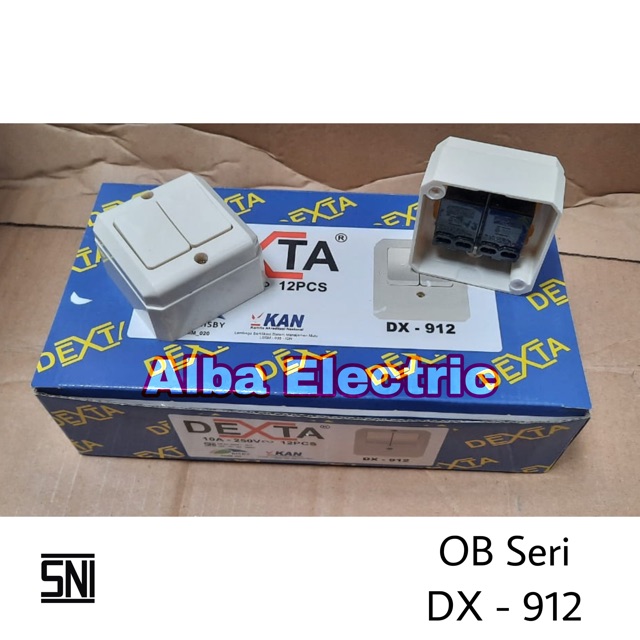 OB SAKLAR SERI DEXTA DX 912 / SAKLAR SERI DEXTA DX 912 OUTBOW PERMUKAAN SAKLAR 2 DUA