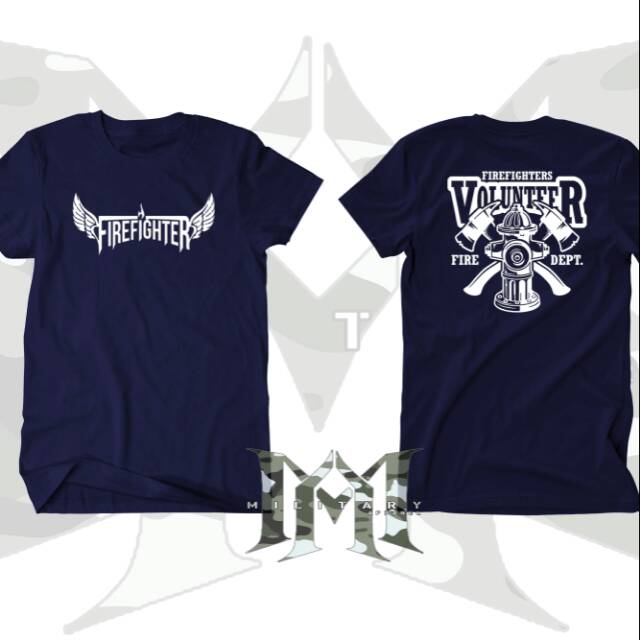 T-shirt fire fighter/baju fire fighter/kaos fire fighter