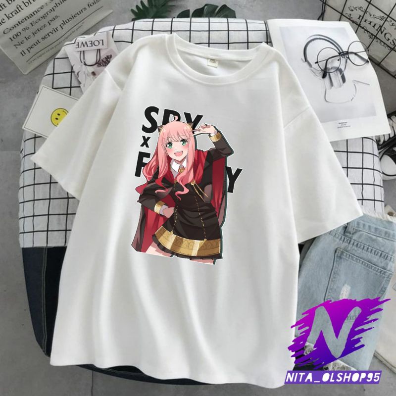 kaos anak anya forger lucu baju anime spy x family baju anya lucu