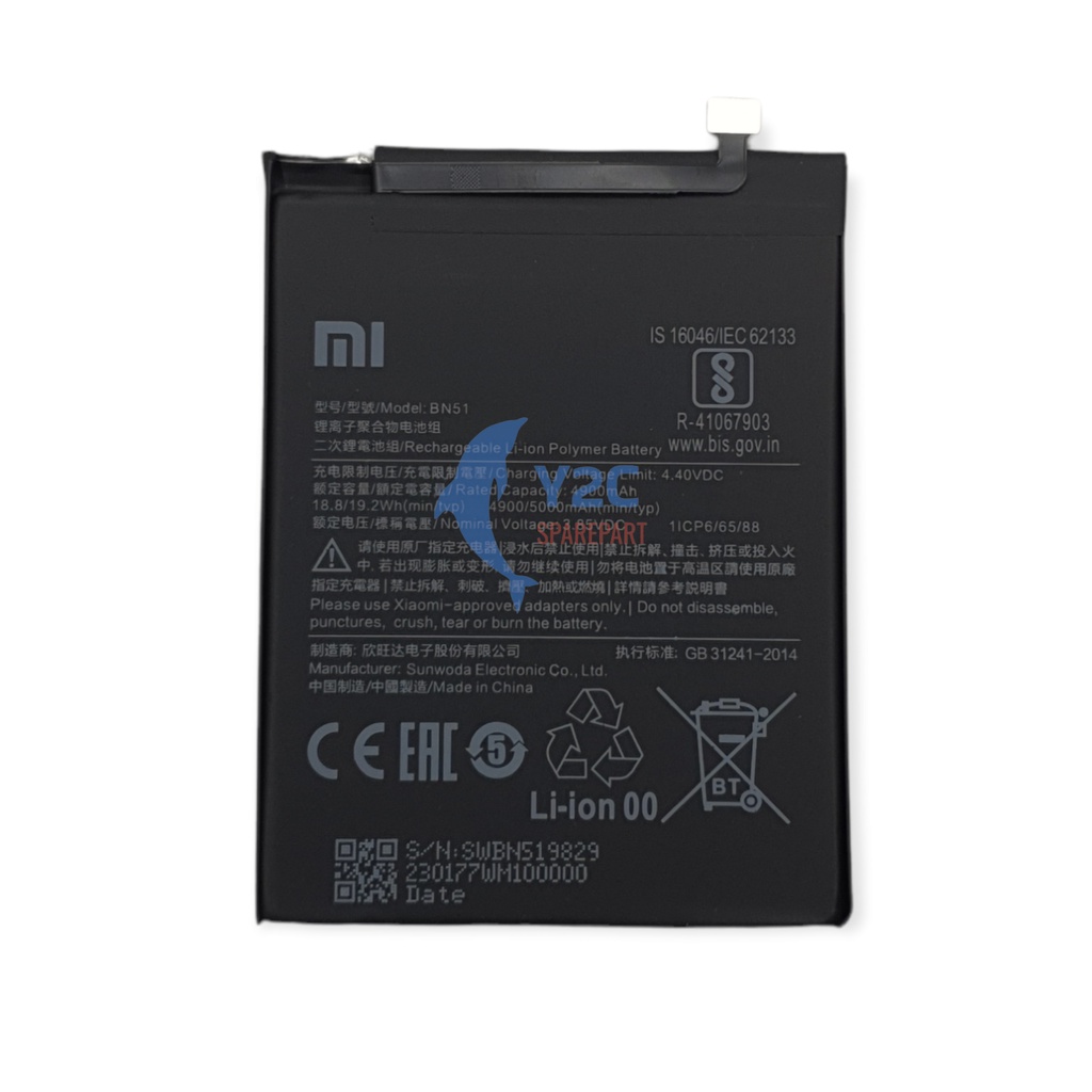 BATERAI XIAOMI REDMI 8 / 8A / BN51 ORIGINAL OEM / BATRE / BATRAI / BATERE / BATU / BATREI