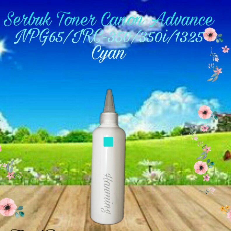 Serbuk Toner Canon Advance NPG65 NPG 65 GPR51 C-EXV47 IR C250 C250i C350 C350i C1325 Cyan 1x Isi