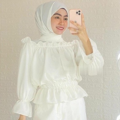 ilook | Mirabel Top Blouse | Blouse Wanita Bahan Creape Fit to L-2