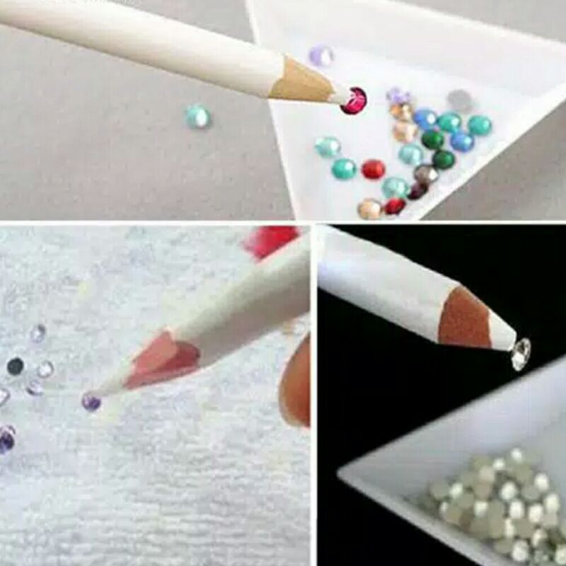 Pensil Rhinestone/Pensil Gems/Pensil Putih