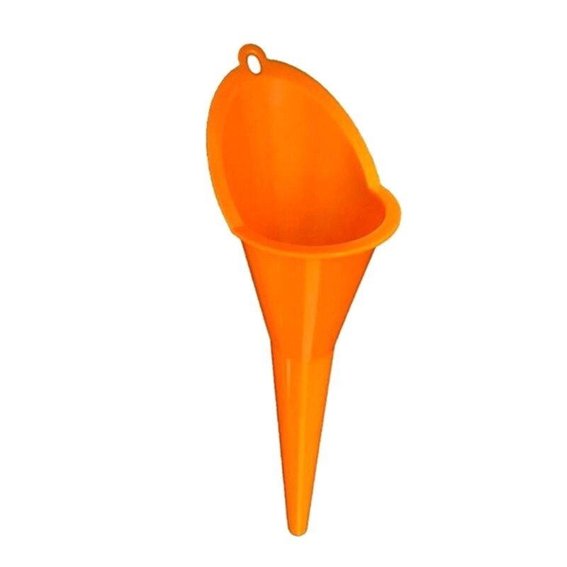 Carzkool Nozzle Corong Air Minyak Bensin Kendaraan Long Mouth Funnel - 7RRSCDOR - Orange