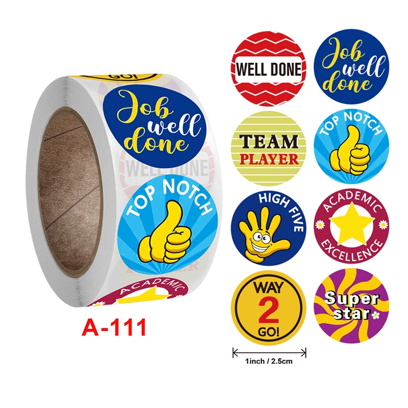 

Stiker Berperekat Label Alat Tulis Kantor Dekorasi Label Penyegelan Stiker