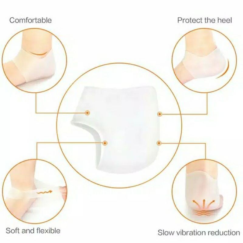 silikon pelindung tumit karet pelindung tumit alas tumit heel pad silicone