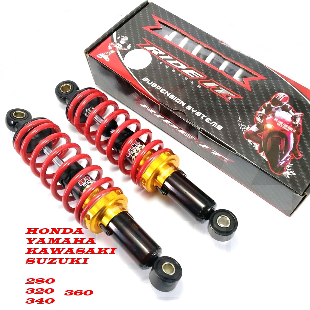 SHOCKBREKER 280 320 340 360 SHOCK BELAKANG UNIVERSAL ALL MOTOR UKURAN 260 320 340 360MM