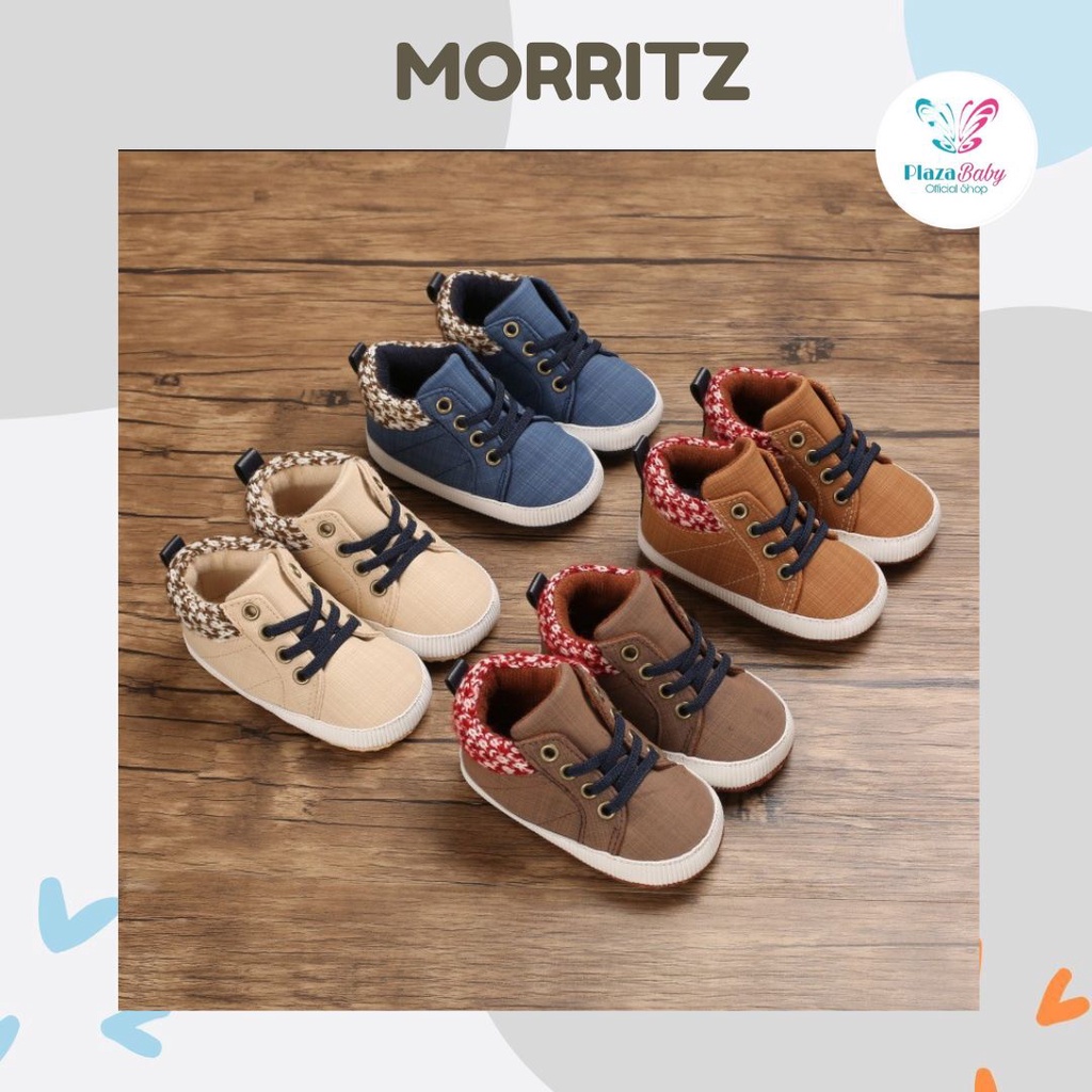 plazababyku B287 MORRITZ BOOTS Sepatu Anak Laki Sepatu Bayi Prewalker Shoes 0-18 bulan Import