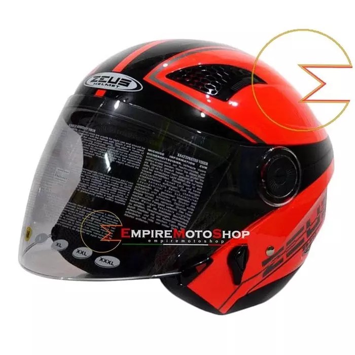 Helm Zeus Zs 610 Neon Orange