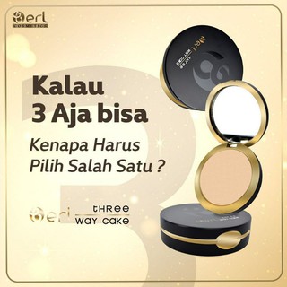 Jual B ERL COSMETICS THREE WAY CAKE Bedak 3 Fungsi Bedak Padat, Bedak ...