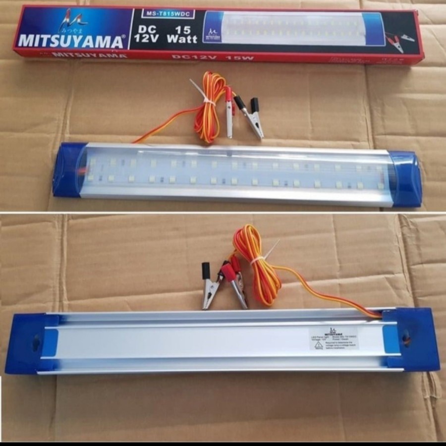 Barangunik2021-Lampu LED T8 DC 12V Aki 30 Watt 72 LED SMD Mitsuyama MS-T830WDC/Lampu Aki T8/Lampu Aki/Lampu Aki Panjang