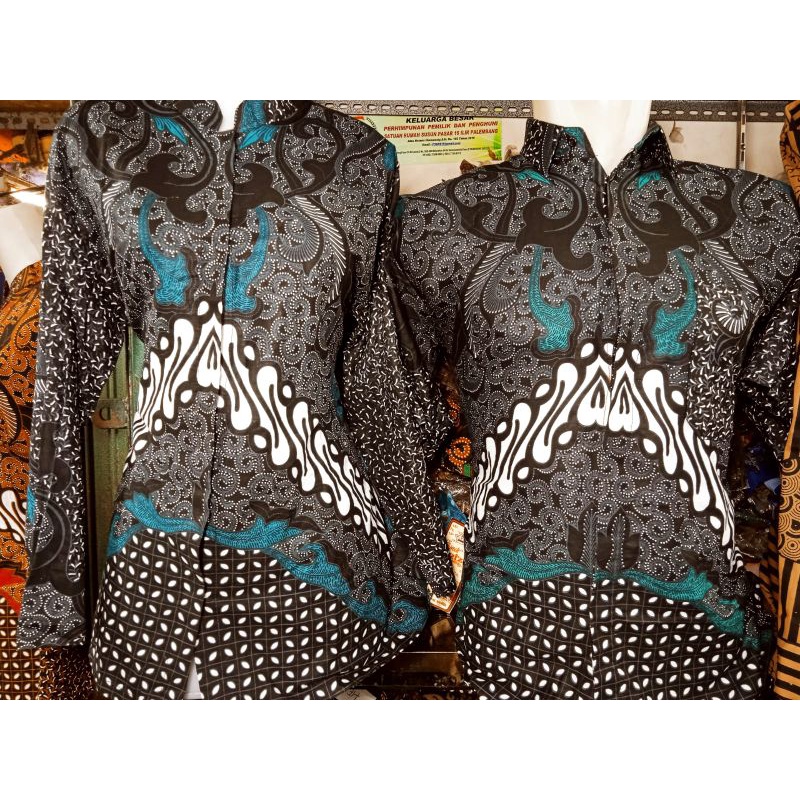 couple tunik batik palembang