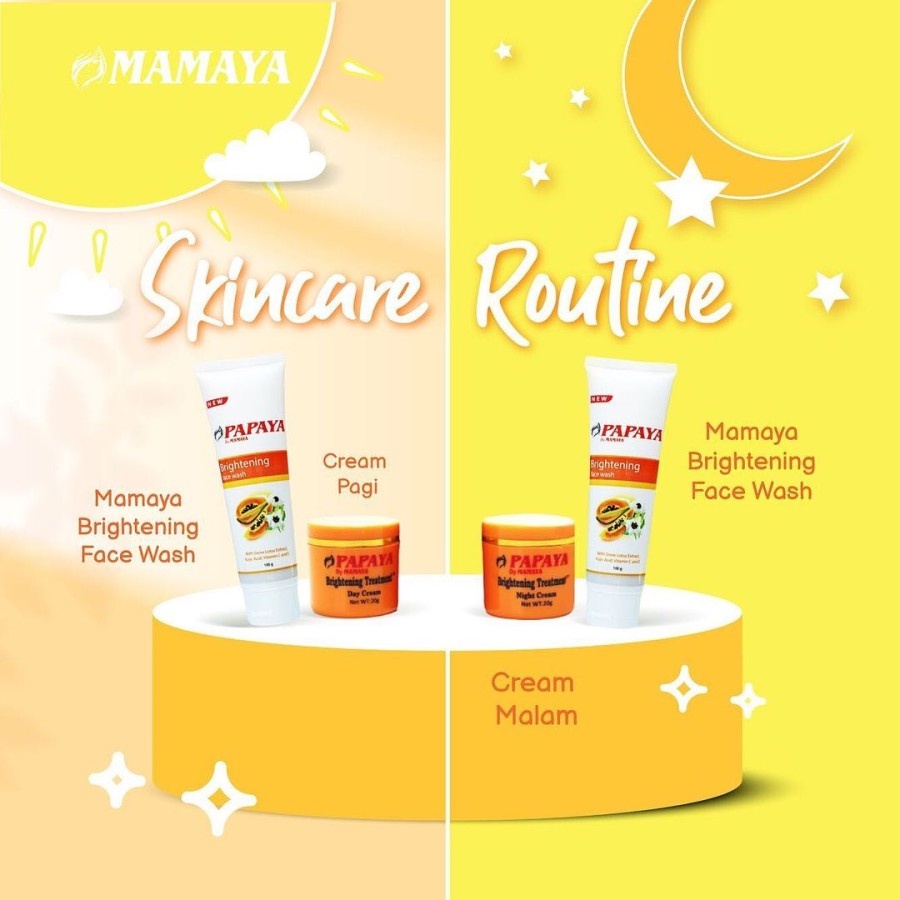 ✿ MADAME ✿ PAPAYA BY MAMAYA SKINCARE SERIES - SKIN CARE BRIGHTENING BPOM