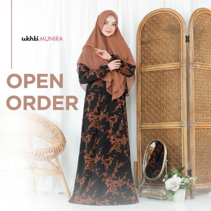 Gamis Syari Busui Terbaru Gamis Ori Ukhti Gamis Motif bunga Dress Syari Gamis Busui Premium