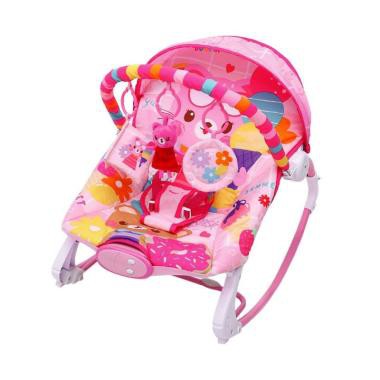 Sugar Baby [Premium 10 In 1] Rocker / Bouncer / Kursi Goyang Bayi - Pink