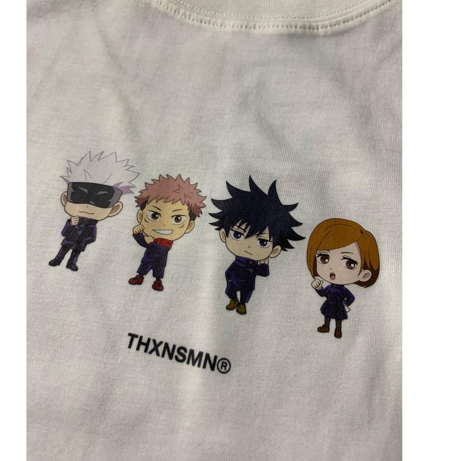 Top Produk.. T-shirt Jujutsu Kaisen Chibi White (REJECT) Thanksinsomnia
