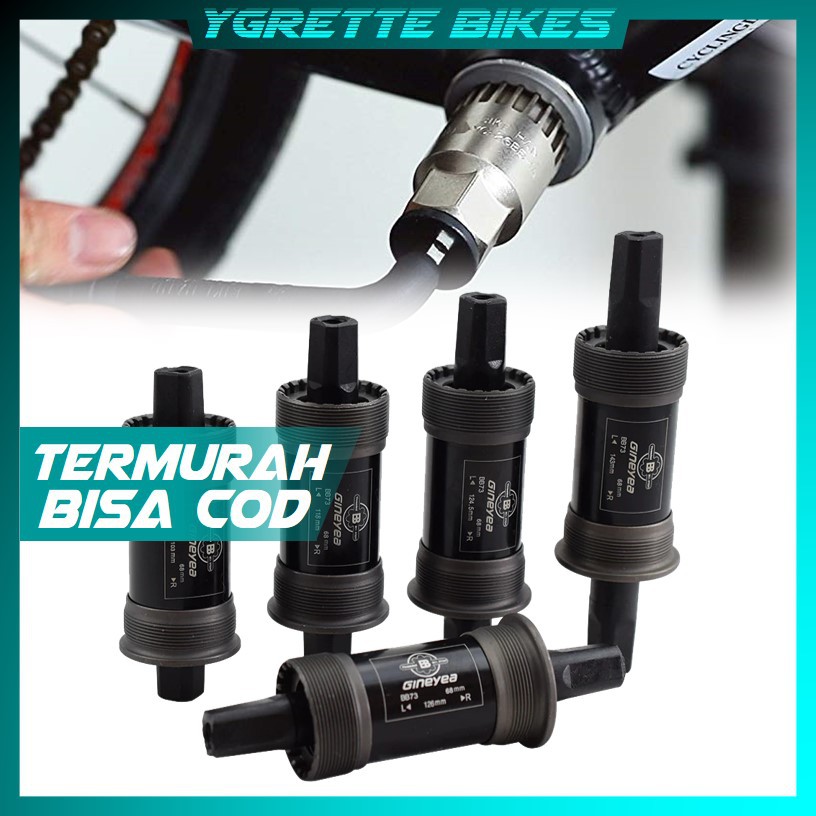 YGRETTE -  Bottom Bracket 68*103 110.5 113 116 118 120 122.5 124 126 127.5 137 147mm bb kotak square