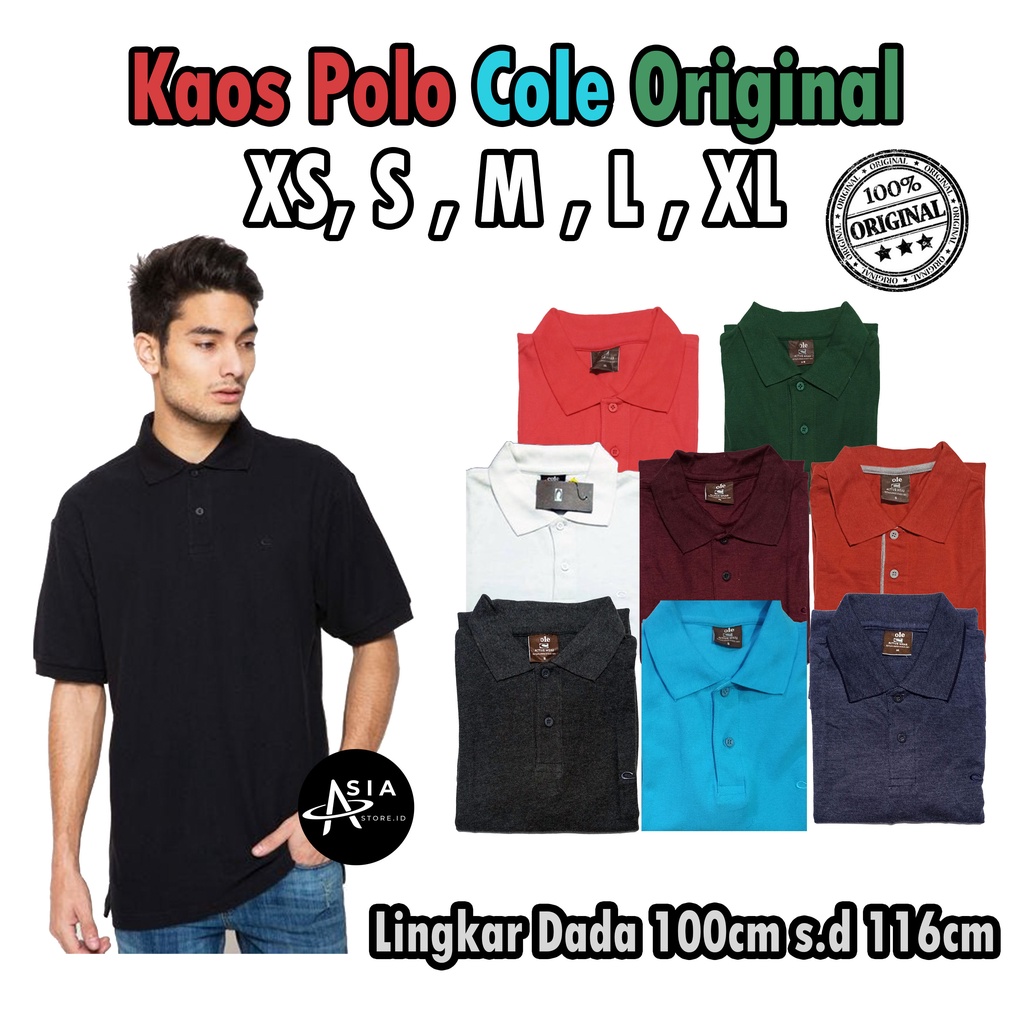 Kaos Kerah Cole Polo Shirt Wangky Cole Lengan Pendek Kaos Polo Cole Polos Original