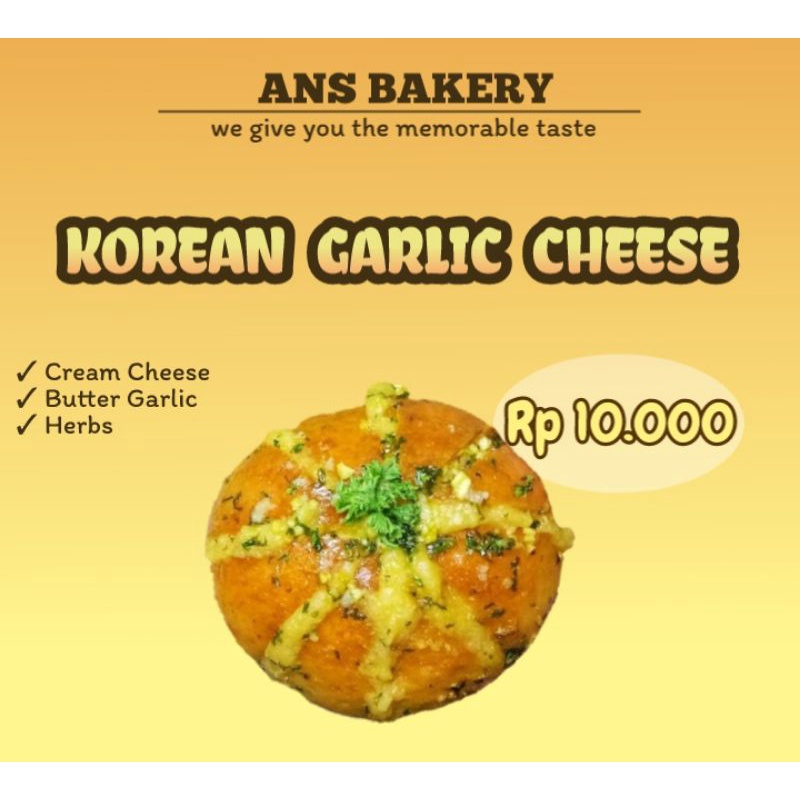 

KOREAN GARLIC CHEESE BREAD (roti Korea viral, rasa bawang keju)