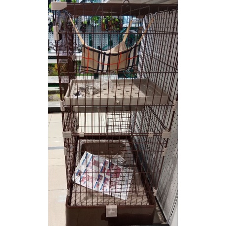 Kandang Kucing Dengan Kotak Penyimpanan/Cat Cage PAWS N TAIL