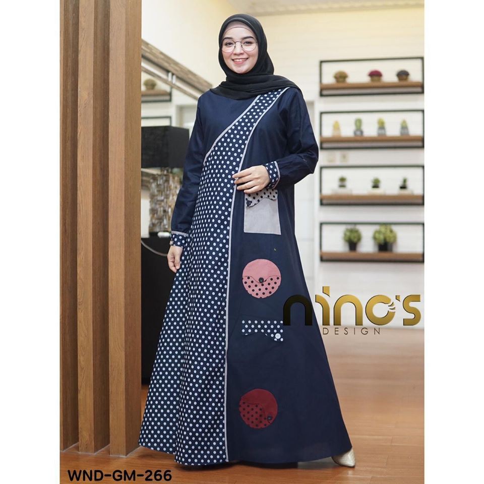 gamis pesta linen