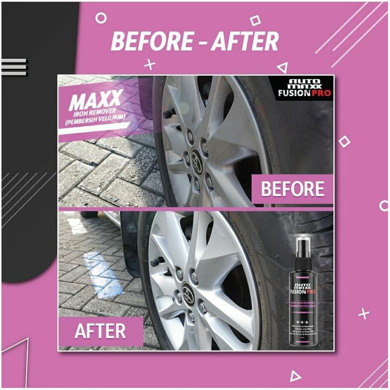 AUTO MAXX FUSHION PRO MAXX IRON REMOVER VELG POLISH PEMBERSIH NODA VELG MOBIL POLES VELG MOBIL⁸