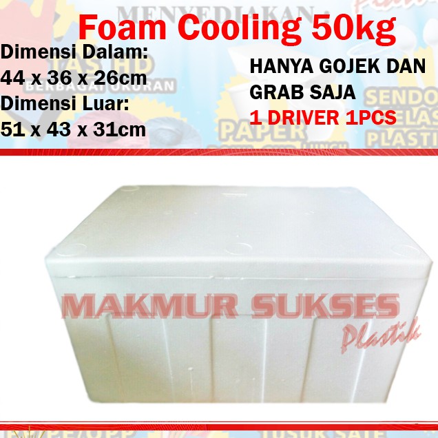 Styrofoam box / Sterofoam box / Cooler Box / Box Gabus / Stereofoam 50kg (Gosend/grabbike saja)