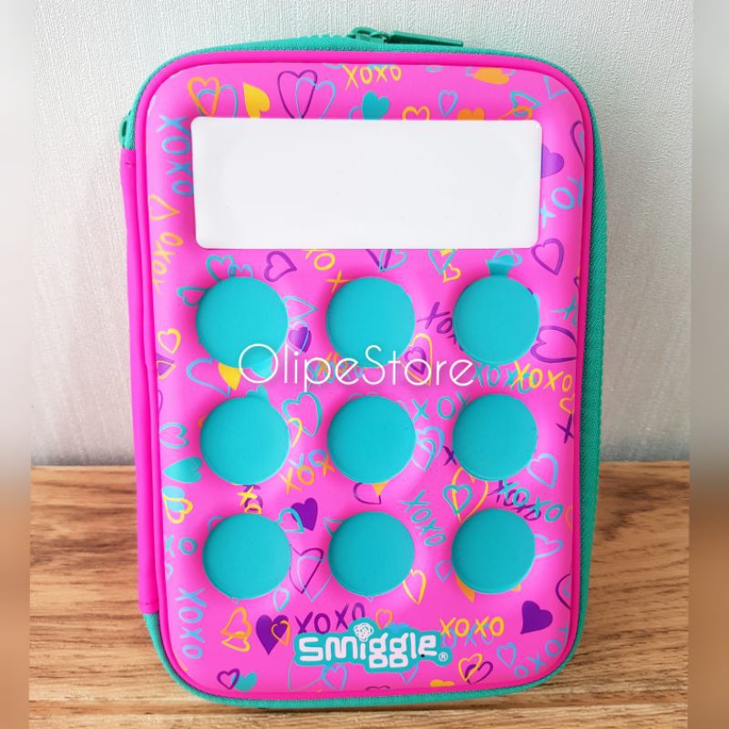 

SMIGGLE - Hardtop XO Pencil Case Tempat Kotak Pensil Smiggle (Pink)