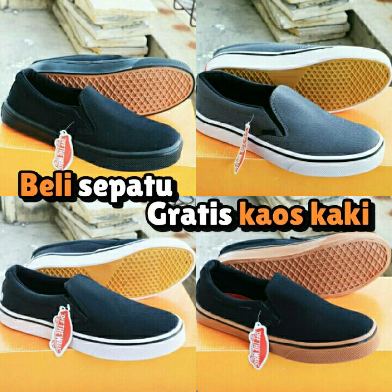 VANS SLIP ON PRIA BISA COD KASUAL SANTAI SEPATU SLIP ON PRIA