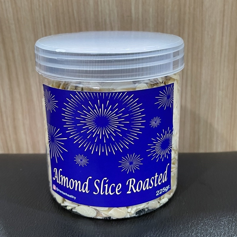 Roasted Almond Slice 225gr / Kacang Almond Iris Panggang 225gram ( Toples )