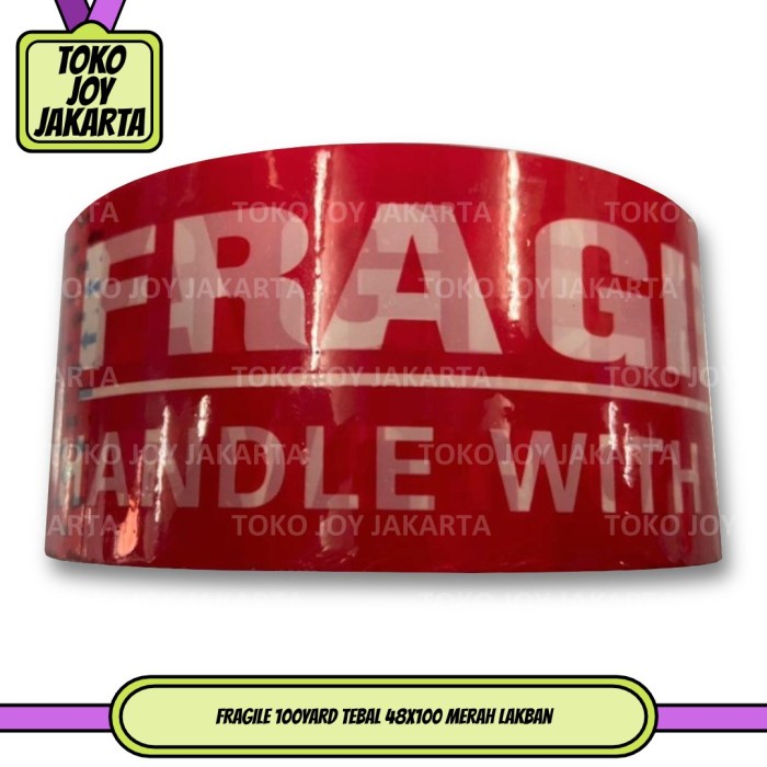 

Bergaransi Fragile 100Yard Tebal 48X100 Merah Lakban Berkualitas