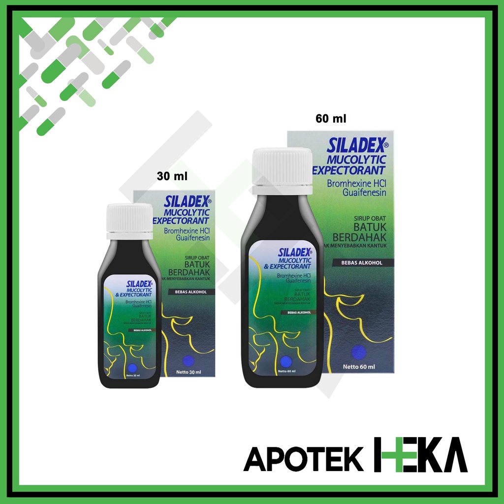 Siladex Hijau Mucolytic &amp; Expectorant - Sirup Batuk Berdahak (SEMARANG)