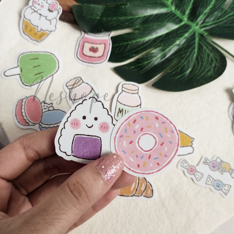 

Stiker Bentuk Snack Lucu untuk Dekorasi Scrapbook 5pcs